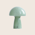 Close Top Mushroom Lamp-White