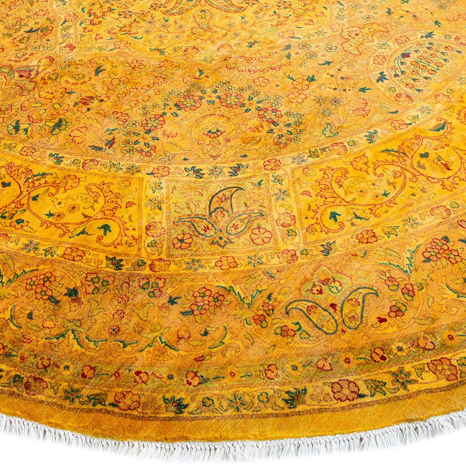 Color Reform, One-of-a-Kind Hand-Knotted Area Rug - Orange, 10' 1" x 10' 3" Default Title