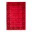 Color Reform, One-of-a-Kind Hand-Knotted Area Rug - Red, 4' 1" x 6' 2" Default Title