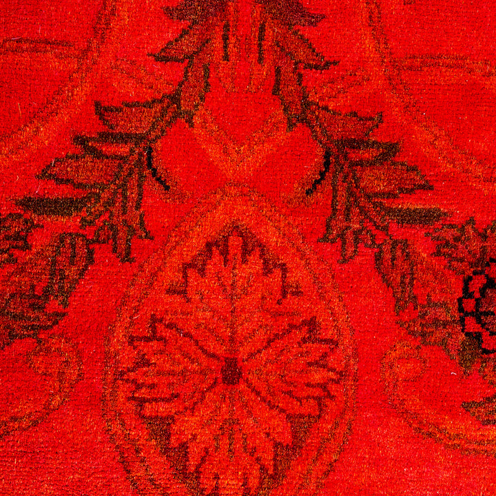 Color Reform, One-of-a-Kind Hand-Knotted Area Rug - Red, 8' 9" x 9' 1" Default Title