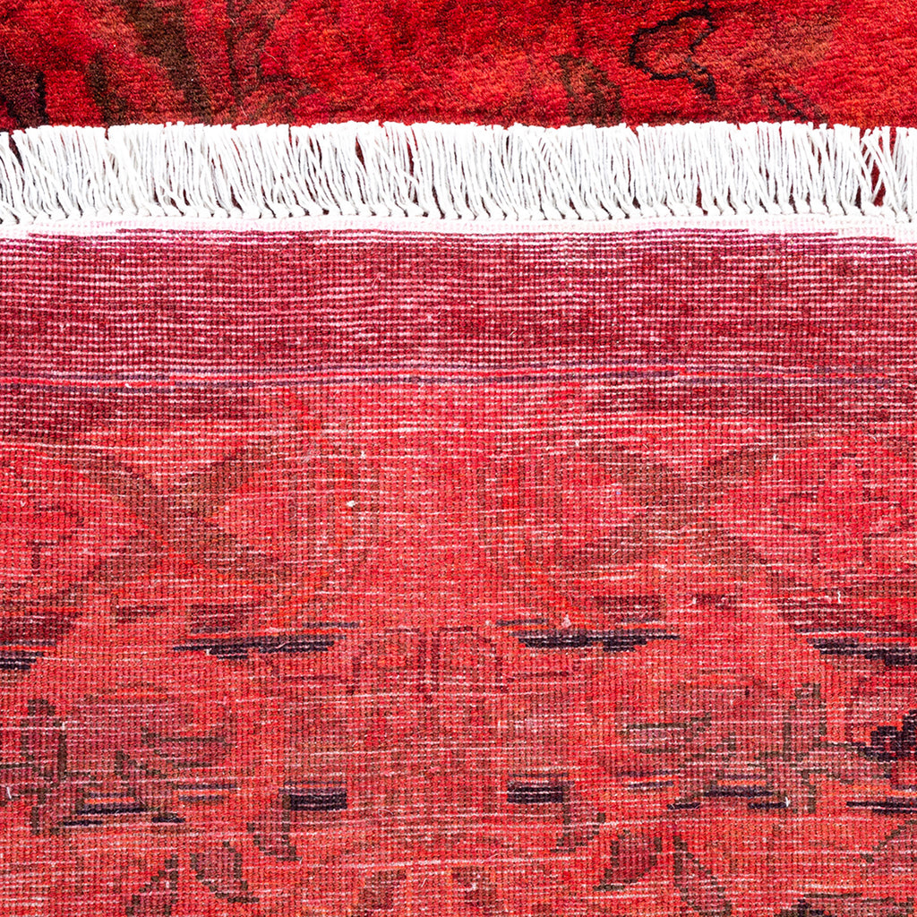 Color Reform, One-of-a-Kind Hand-Knotted Area Rug - Red, 8' 9" x 9' 1" Default Title