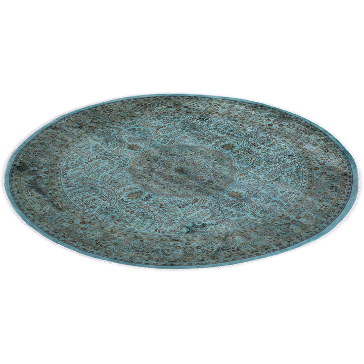 Color Reform, One-of-a-Kind Hand-Knotted Area Rug - Red, 7' 3" x 7' 3" Default Title