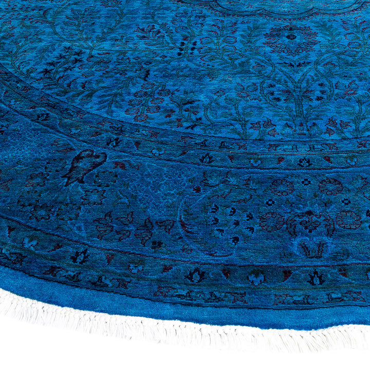 Color Reform, One-of-a-Kind Hand-Knotted Area Rug - Purple, 7' 2" x 7' 3" Default Title