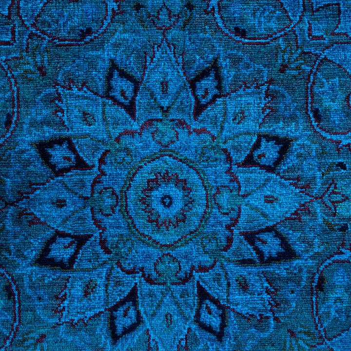 Color Reform, One-of-a-Kind Hand-Knotted Area Rug - Purple, 7' 2" x 7' 3" Default Title