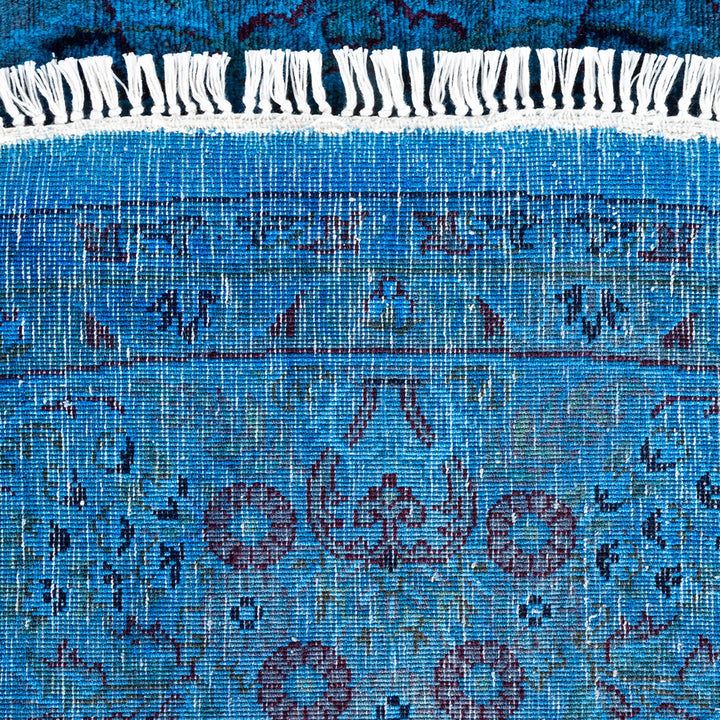 Color Reform, One-of-a-Kind Hand-Knotted Area Rug - Purple, 7' 2" x 7' 3" Default Title