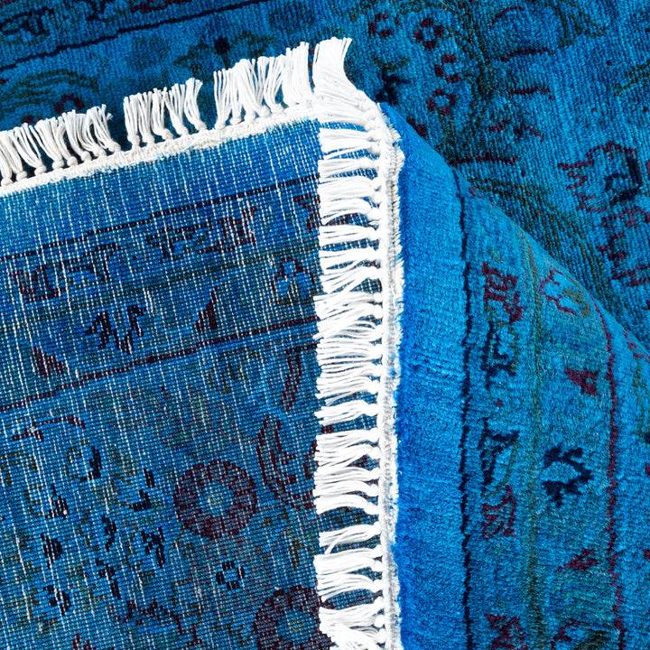 Color Reform, One-of-a-Kind Hand-Knotted Area Rug - Purple, 7' 2" x 7' 3" Default Title