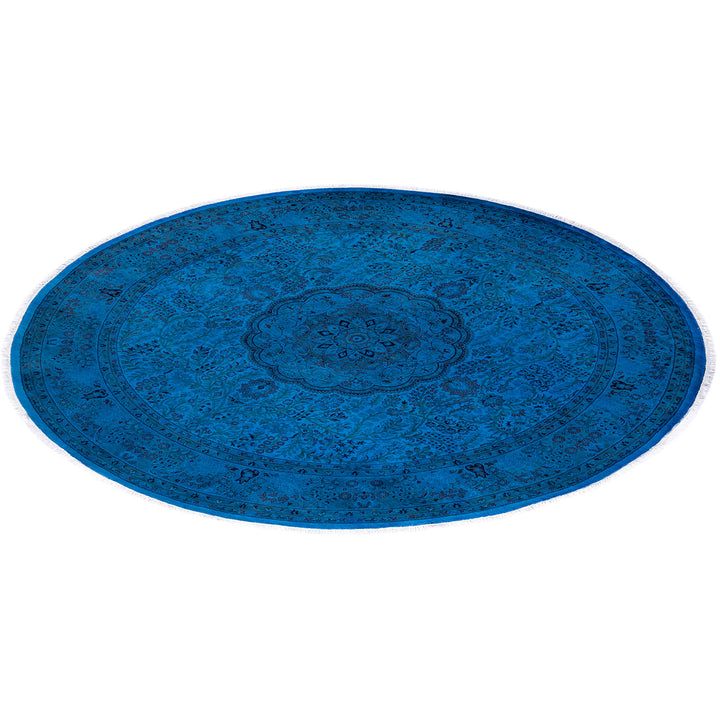 Color Reform, One-of-a-Kind Hand-Knotted Area Rug - Purple, 7' 2" x 7' 3" Default Title