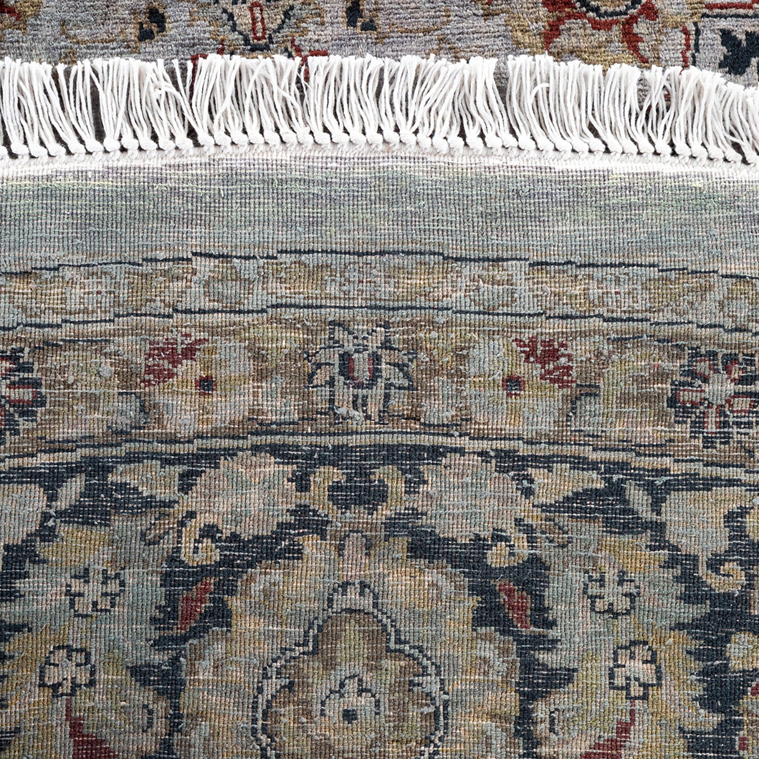 Color Reform, One-of-a-Kind Hand-Knotted Area Rug - Gray, 7' 1" x 7' 1" Default Title