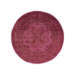 Color Reform, One-of-a-Kind Hand-Knotted Area Rug - Red, 7' 1" x 7' 1" Default Title