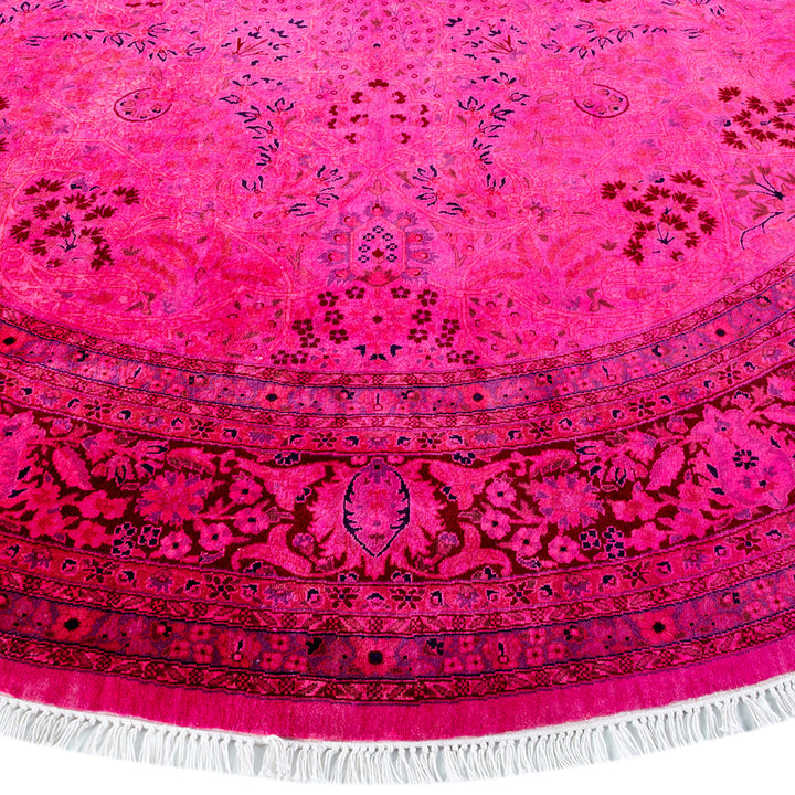 Color Reform, One-of-a-Kind Hand-Knotted Area Rug - Brown, 7' 1" x 7' 1" Default Title