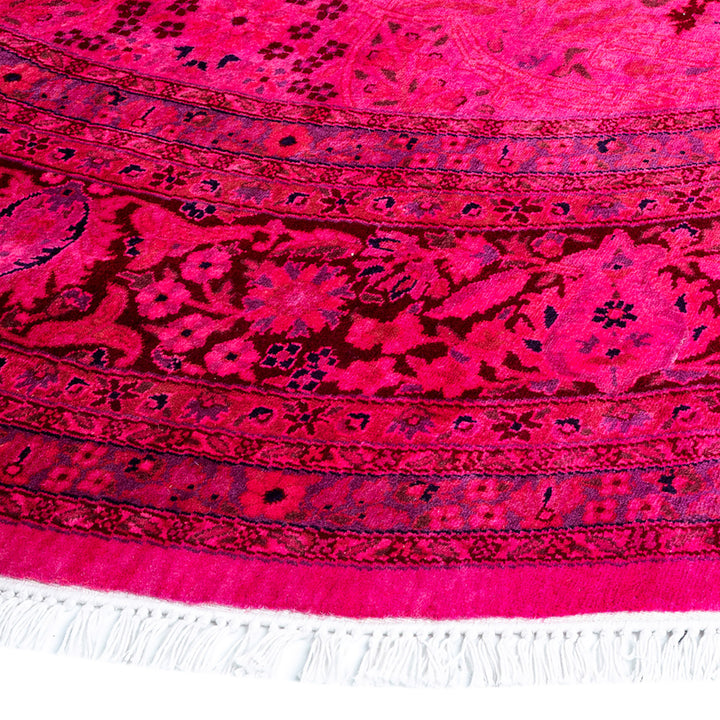 Color Reform, One-of-a-Kind Hand-Knotted Area Rug - Brown, 7' 1" x 7' 1" Default Title