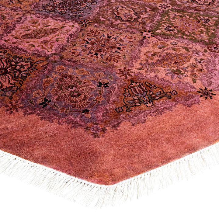 Color Reform, One-of-a-Kind Hand-Knotted Area Rug - Black, 7' 1" x 7' 1" Default Title