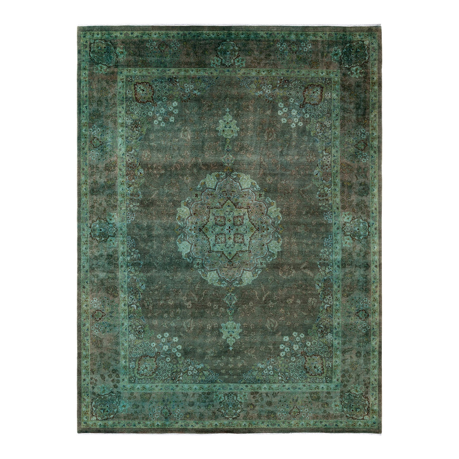 Color Reform, One-of-a-Kind Handmade Area Rug - Light Blue, 9' 3" x 12' 3" Default Title