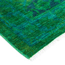 Color Reform, One-of-a-Kind Hand-Knotted Area Rug - Green, 9' 1" x 11' 4" Default Title
