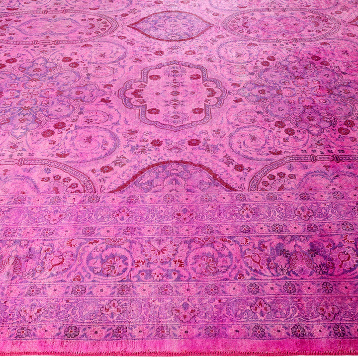 Color Reform, One-of-a-Kind Hand-Knotted Area Rug - Red, 8' 1" x 9' 10" Default Title