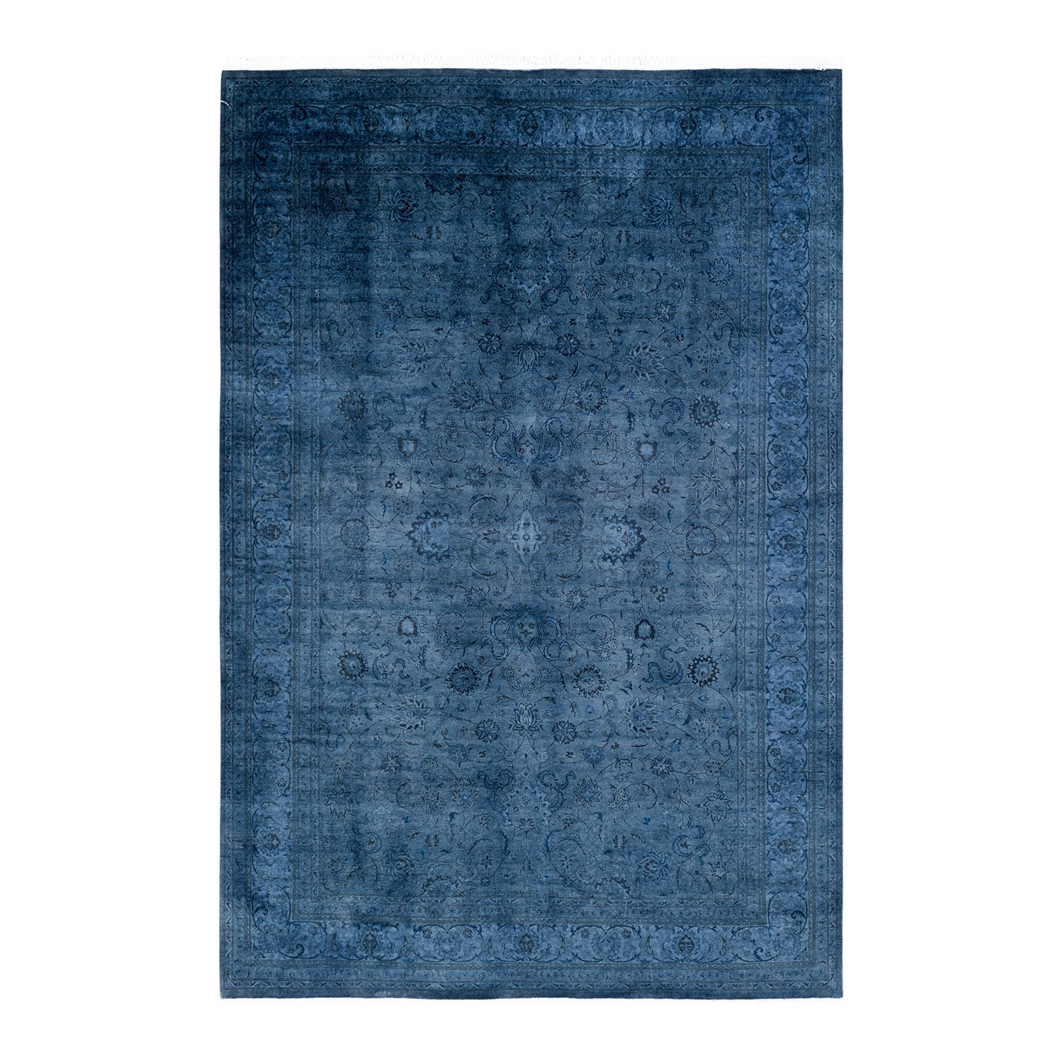 Color Reform, One-of-a-Kind Hand-Knotted Area Rug - Gray, 6' 1" x 9' 1" Default Title