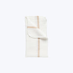 Carolina Napkin Set White/Caramel