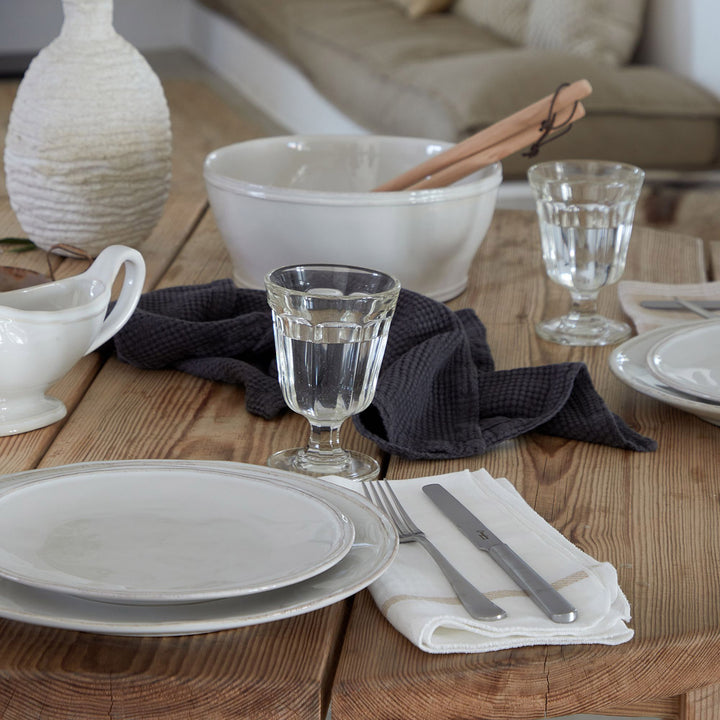 Carolina Napkin Set White/Caramel