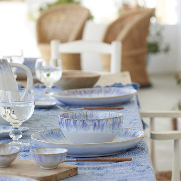 Brisa Dinner Plate Set Ria Blue