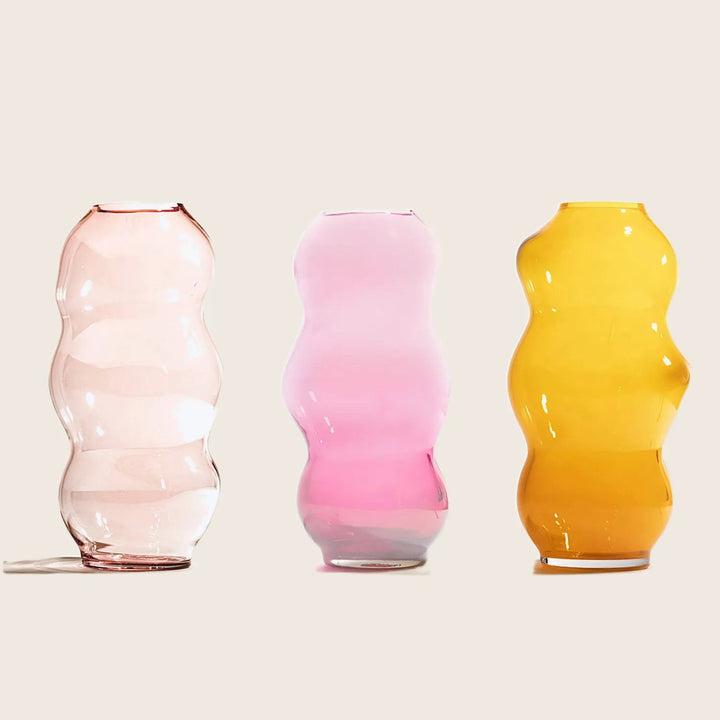 Muse Vase, Large Clear Copper