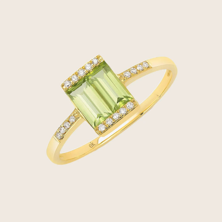 Shine Peridot Ring, 7 Default Title