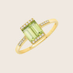 Shine Peridot Ring, 7 Default Title