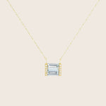 Shine Aquamarine Necklace Default Title