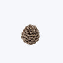 Glittery pine cone decoration for festive seasons like Christmas.