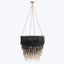 Black and White Beaded Chandelier
