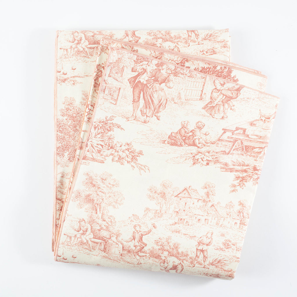 Toile Tablecloth-Terracotta-71" x 122"