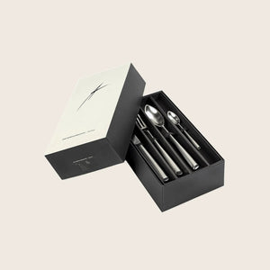 Zoe Flatware Collection-Matte Steel-Fork (Set of 6) - hover