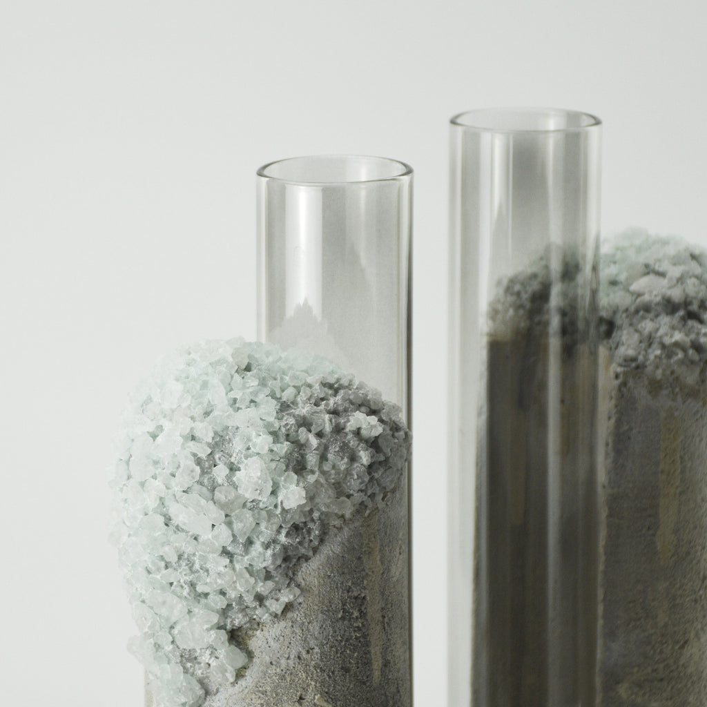 Mineral Vase - Grey Smoked