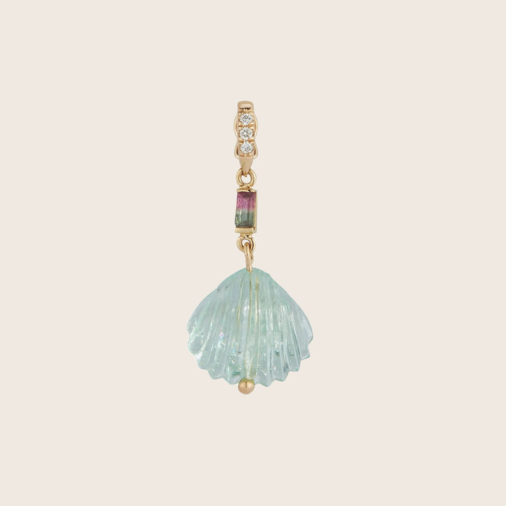 Dream Shell Pendant-Lapis Lazuli