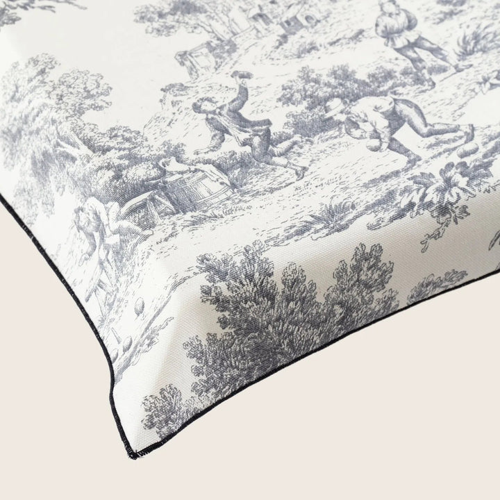 Toile Tablecloth-Terracotta-71" x 138"