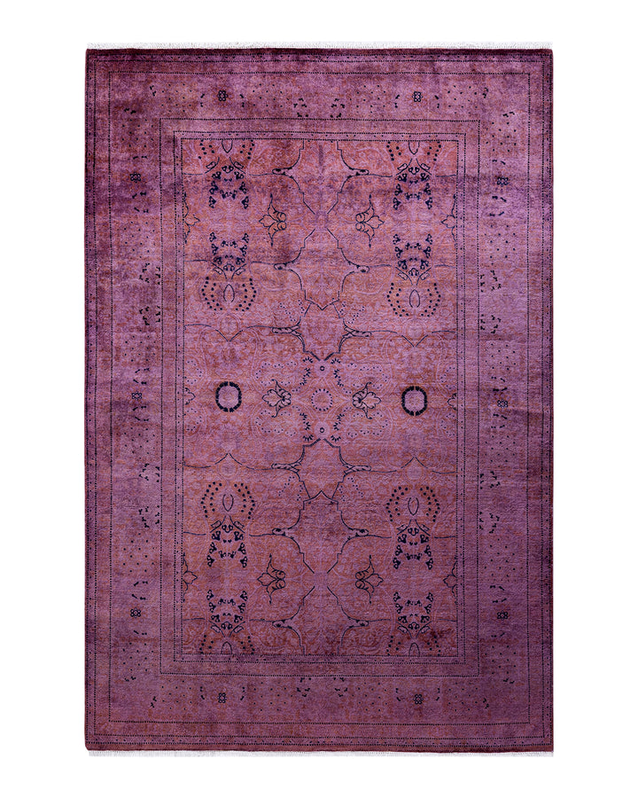 Purple Samsara Wool Rug - 4'9" x 7'1"