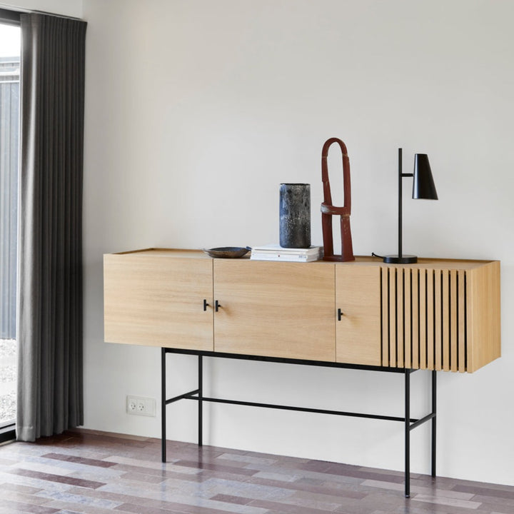 Array Low Sideboard-Black Oak