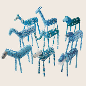 Blue Beaded Antelope-Medium - hover