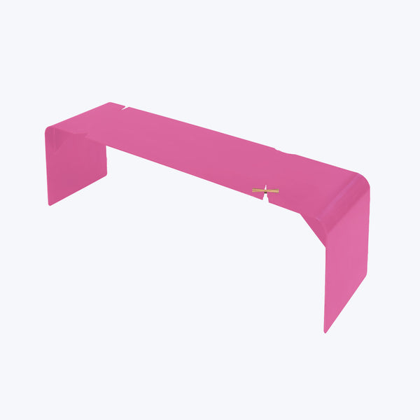 Steel Forest Bench-Vivid Pink
